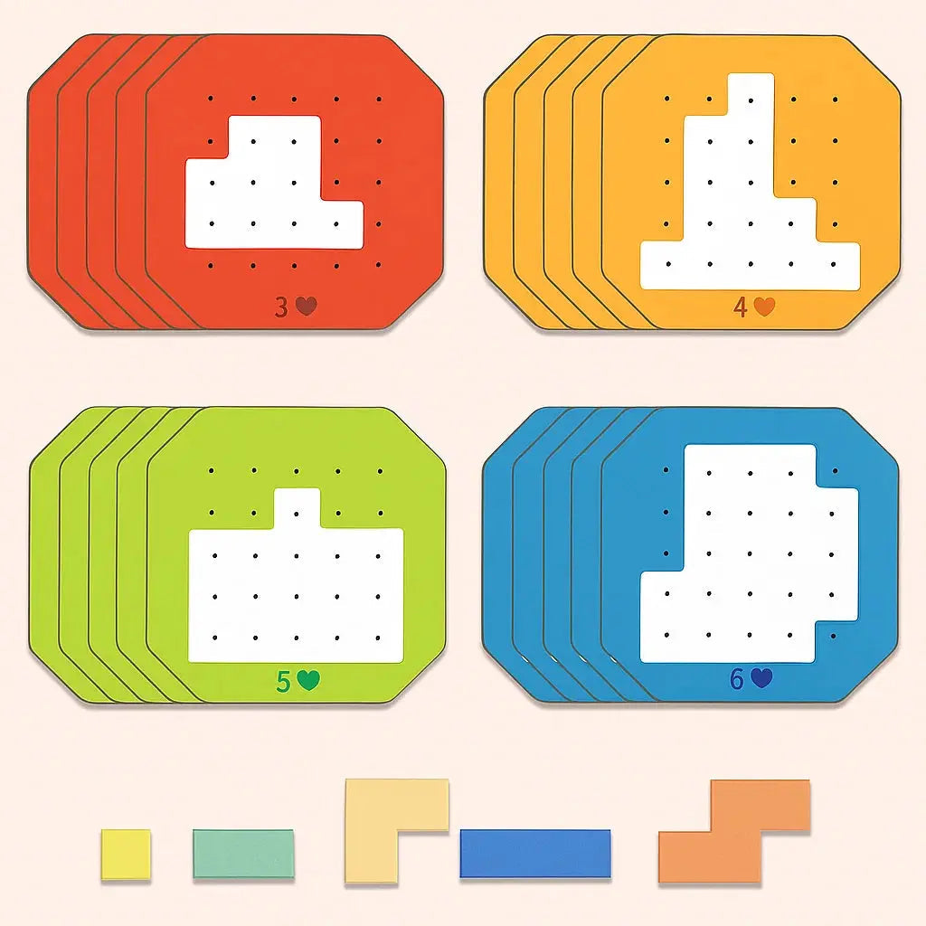 BrainBuild™ | Logik-Puzzlespiel für Kinder & Familie, 108 Bausteine + 20 Aufgaben