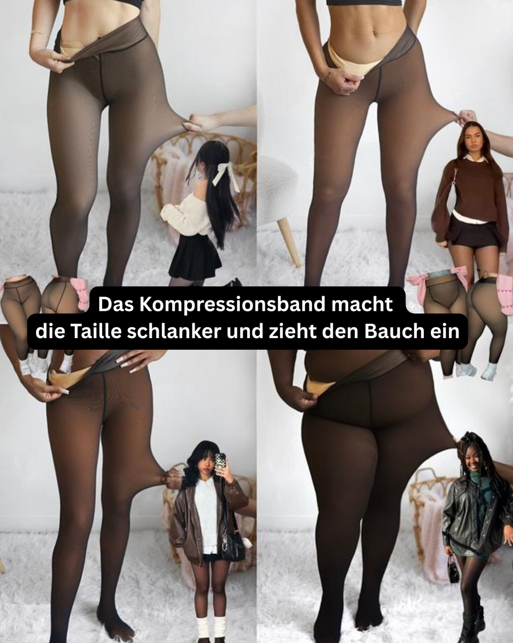 Magic Leggings mit Fleecefutter und Bauch-weg-Kompressionsband