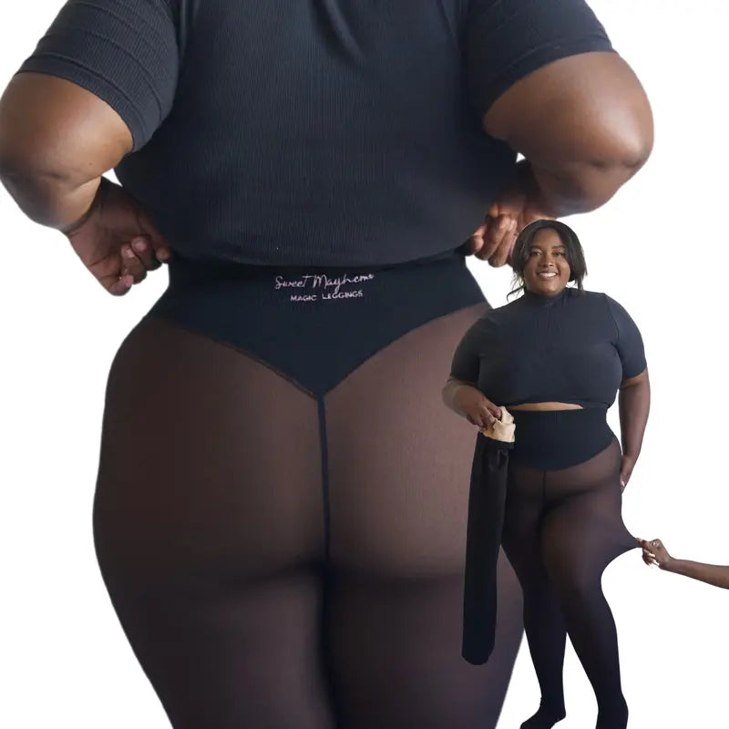 Magic Leggings mit Fleecefutter und Bauch-weg-Kompressionsband