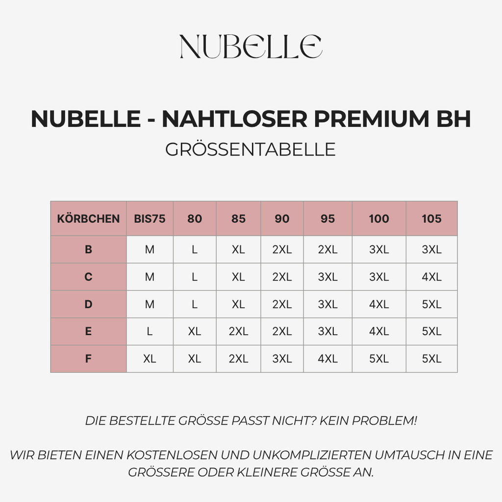 NUBELLE - Nahtloser Premium BH Gratis Bundle
