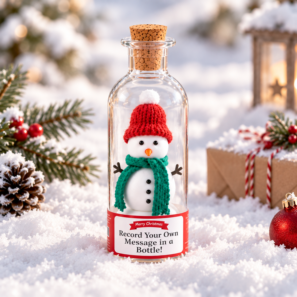 Weihnachtsglas mit Sprachaufnahme | Deine Stimme für immer