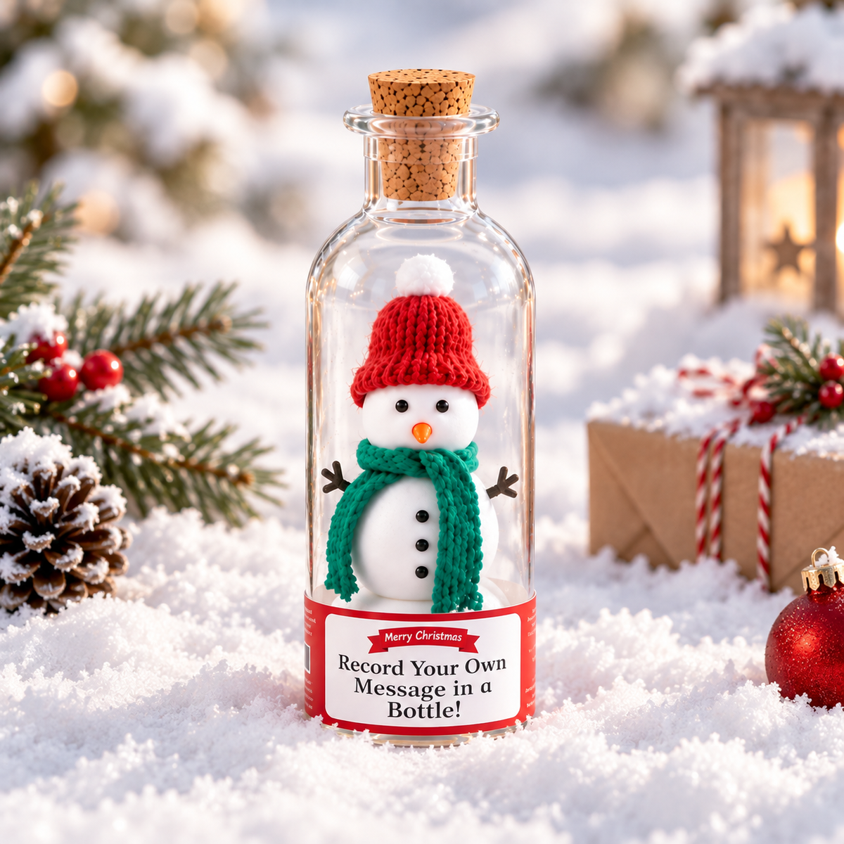 Weihnachtsglas mit Sprachaufnahme | Deine Stimme für immer