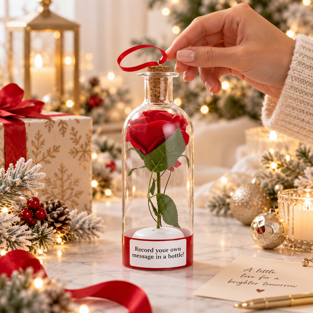 Weihnachtsglas mit Sprachaufnahme | Deine Stimme für immer