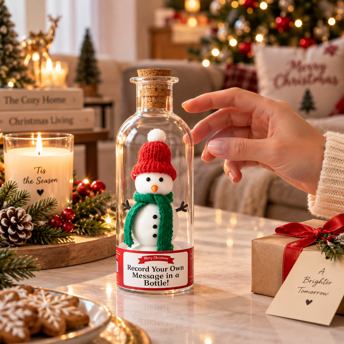 Weihnachtsglas mit Sprachaufnahme | Deine Stimme für immer