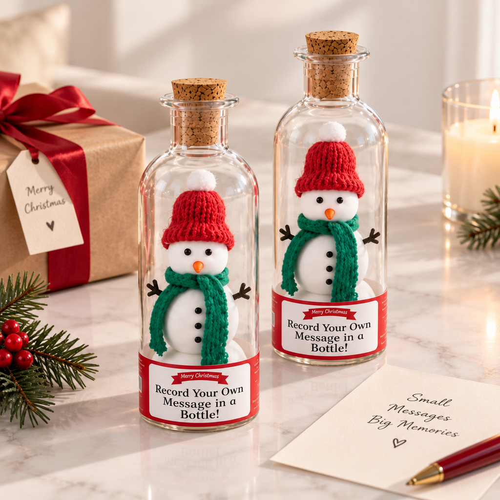 Weihnachtsglas mit Sprachaufnahme | Deine Stimme für immer