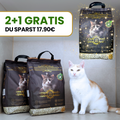 Natürliches Katzenstreu aus Erbsenfasern