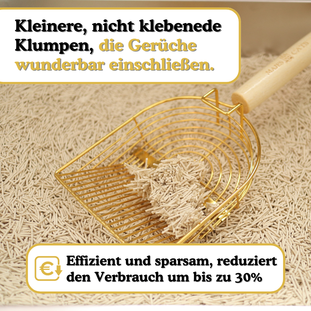 Natürliches Katzenstreu aus Erbsenfasern