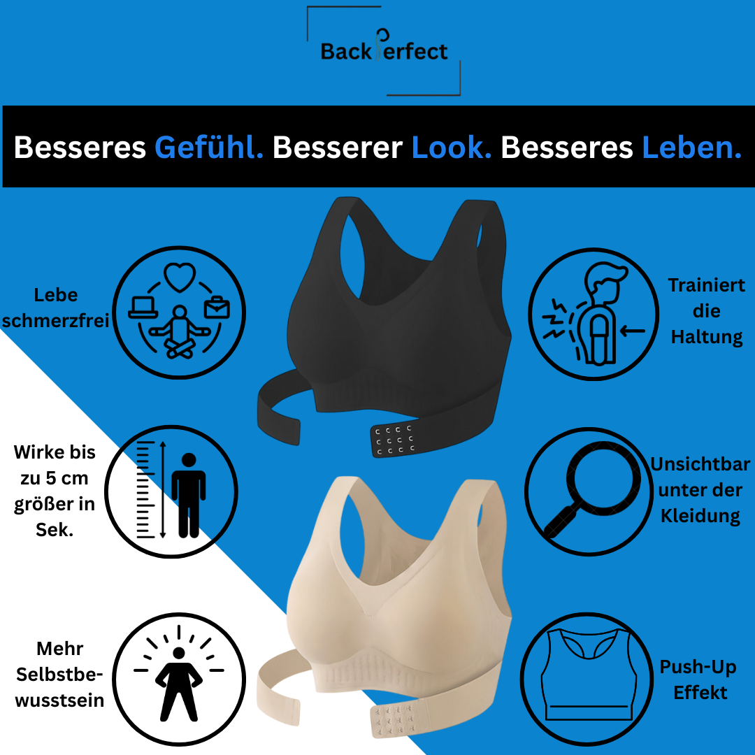 BackPerfect Haltungs-BH – Nahtloser Push-Up BH mit Rückenunterstützung