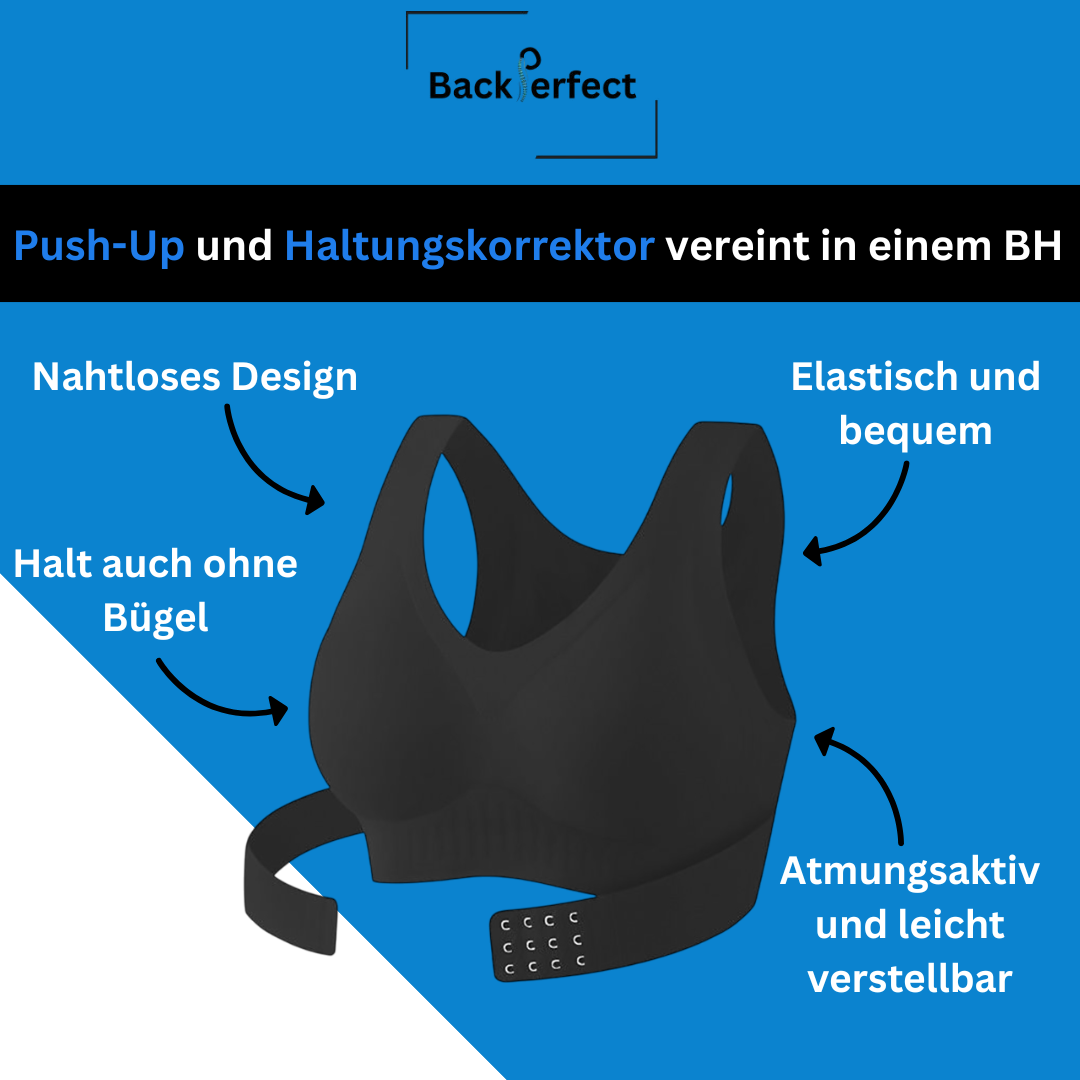 BackPerfect Haltungs-BH – Nahtloser Push-Up BH mit Rückenunterstützung