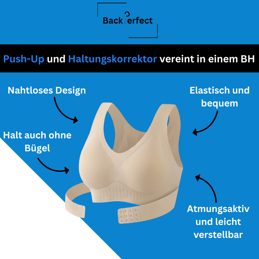 BackPerfect Haltungs-BH – Nahtloser Push-Up BH mit Rückenunterstützung
