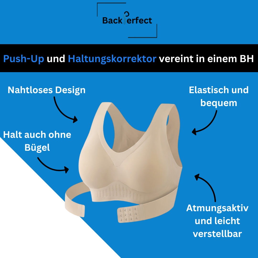 BackPerfect Haltungs-BH – Nahtloser Push-Up BH mit Rückenunterstützung