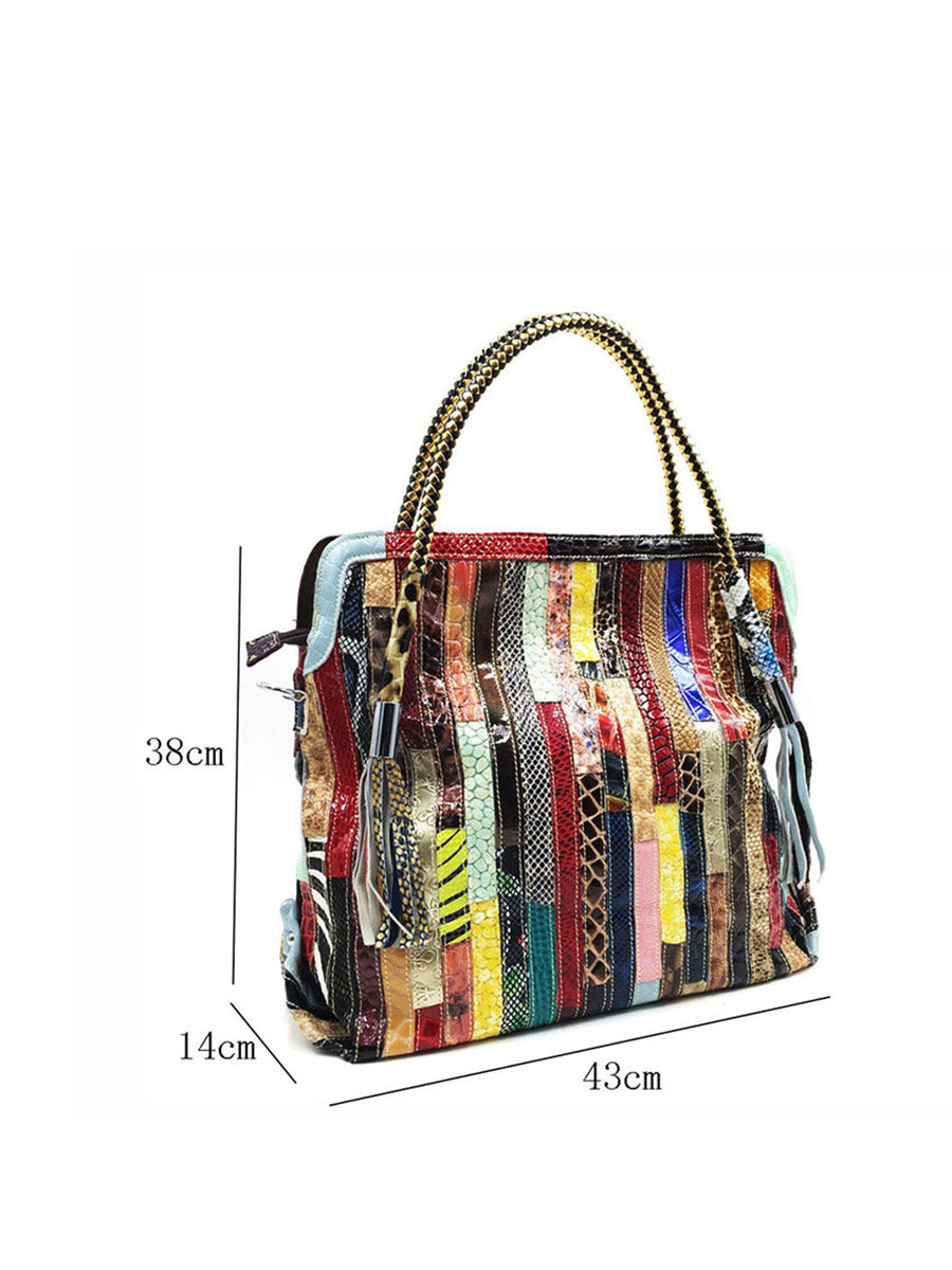 Bunte Damen-Handtasche im Western-Stil