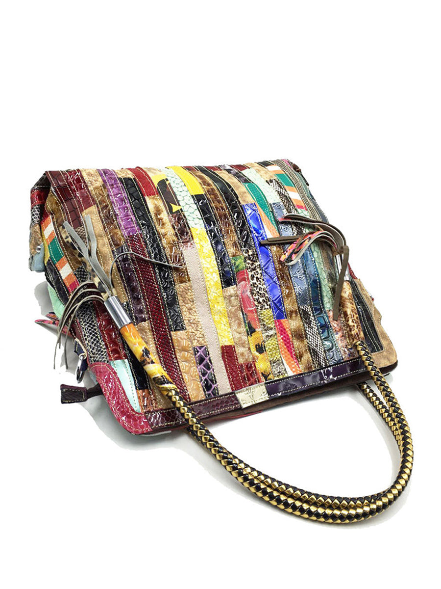 Bunte Damen-Handtasche im Western-Stil