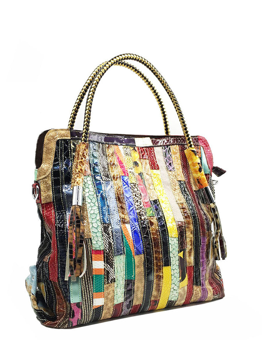 Bunte Damen-Handtasche im Western-Stil