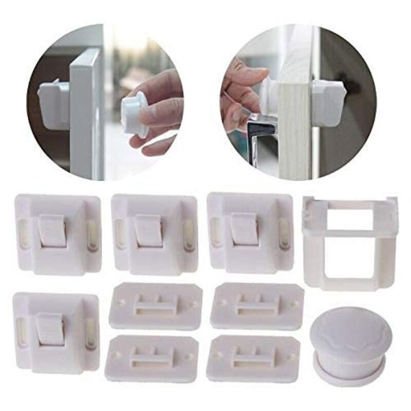 MagClasp Magnetische Schranksicherung für Kinder, 4er-Set mit Magnetschlüssel