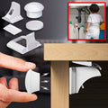 MagClasp Magnetische Schranksicherung für Kinder, 4er-Set mit Magnetschlüssel