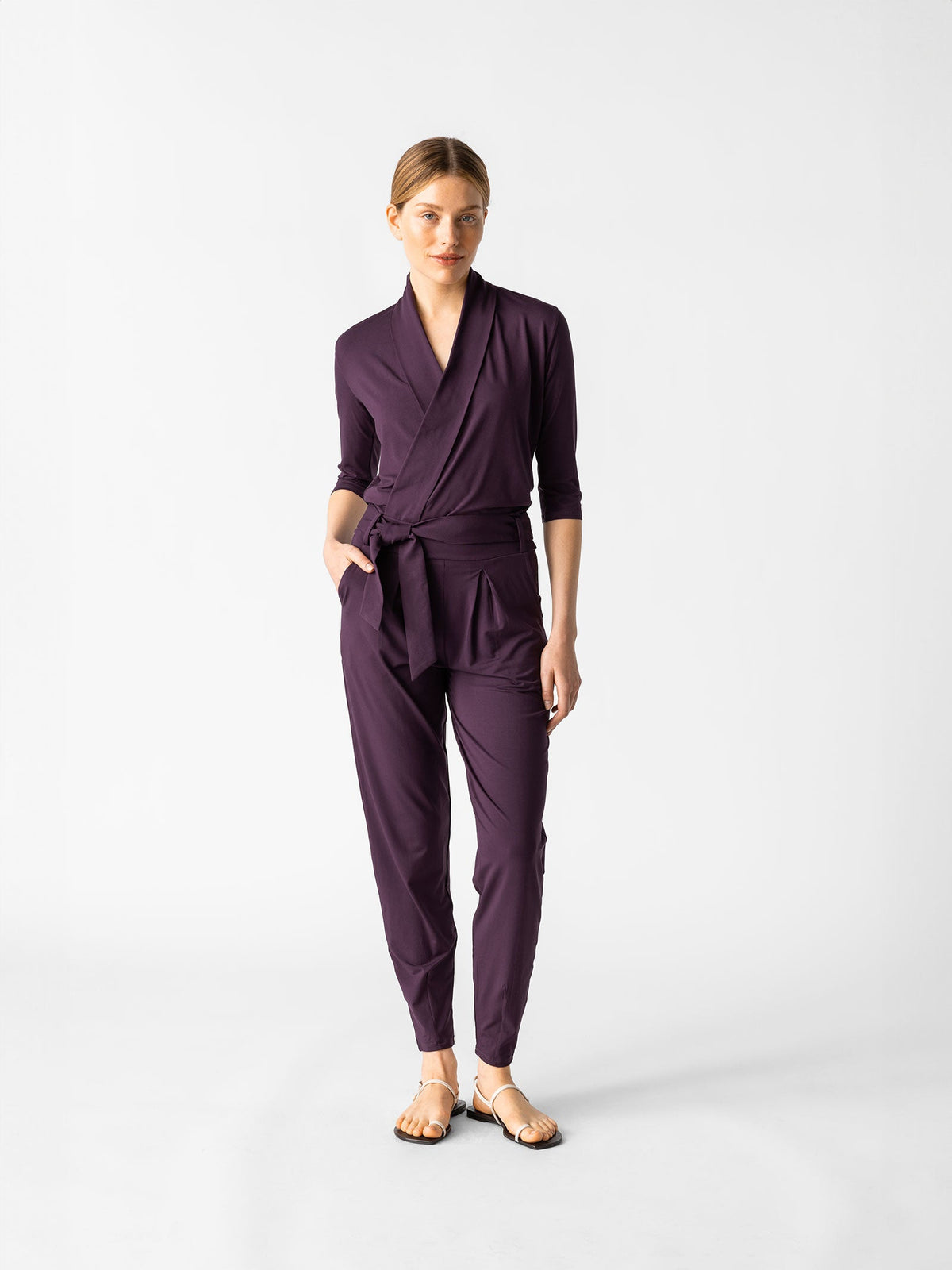 Eleganter Jumpsuit aus blickdichter Bambusviskose