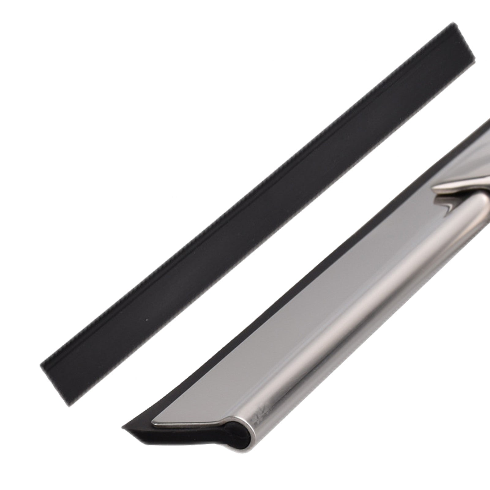 CrystalSwipe™ | Profi-Duschwischer aus Edelstahl – Streifenfreie Glasreinigung ohne Bohren