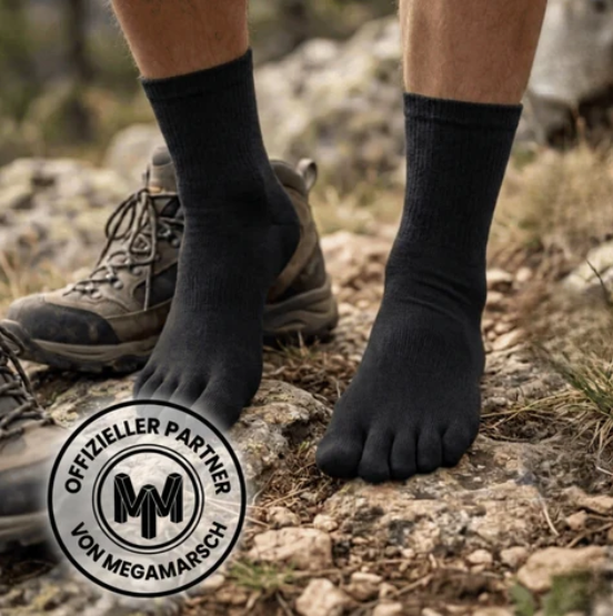 Zehensocken gegen Blasen – Trockene Füße den ganzen Tag