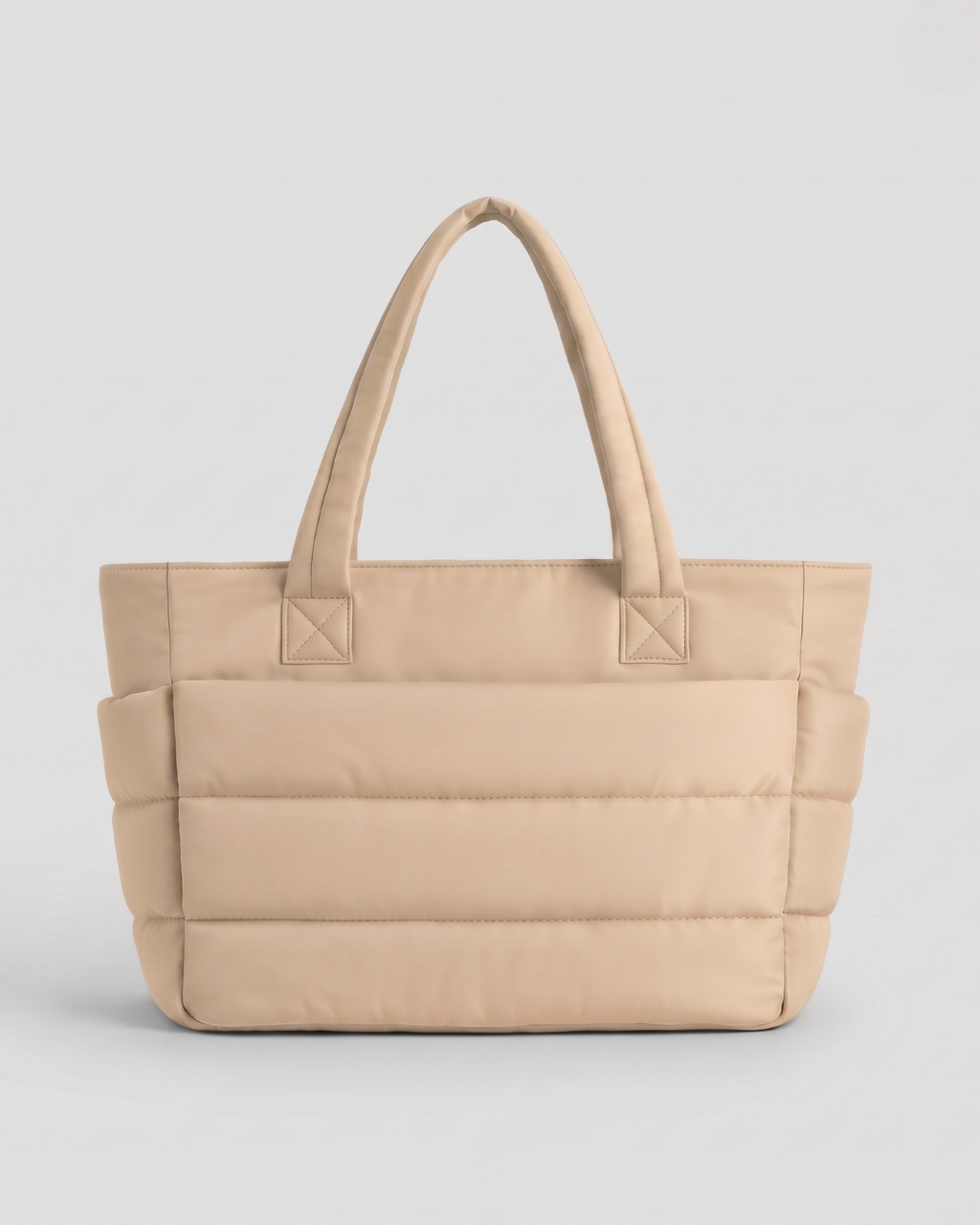 Gesteppte Puffer-Tasche mit Laptopfach bis 15,6 Zoll, wasserabweisend