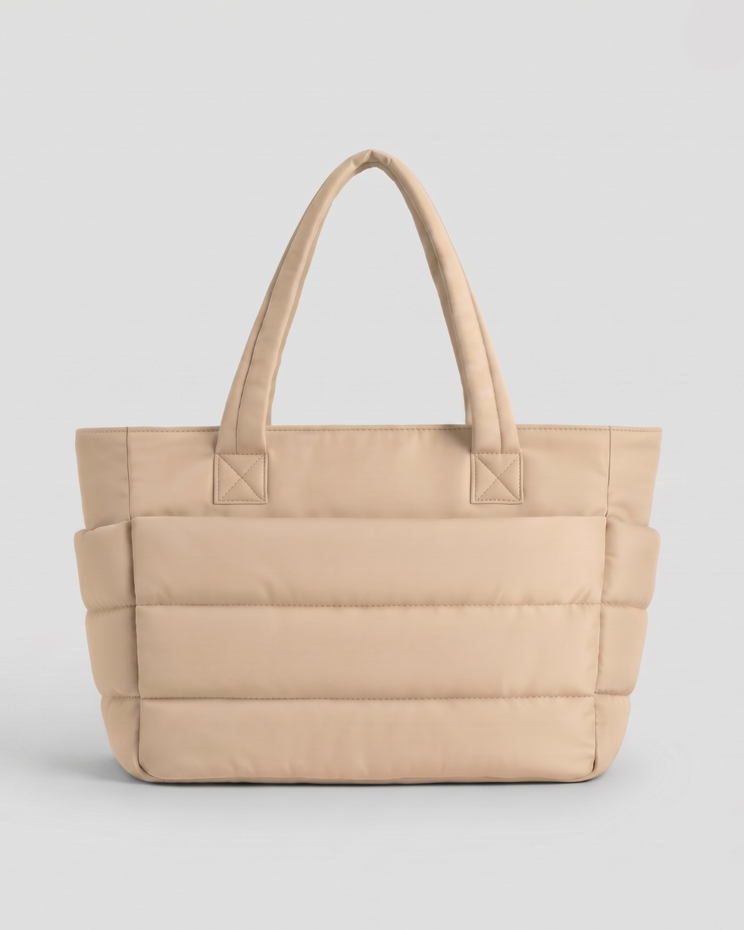 Gesteppte Puffer-Tasche mit Laptopfach bis 15,6 Zoll, wasserabweisend