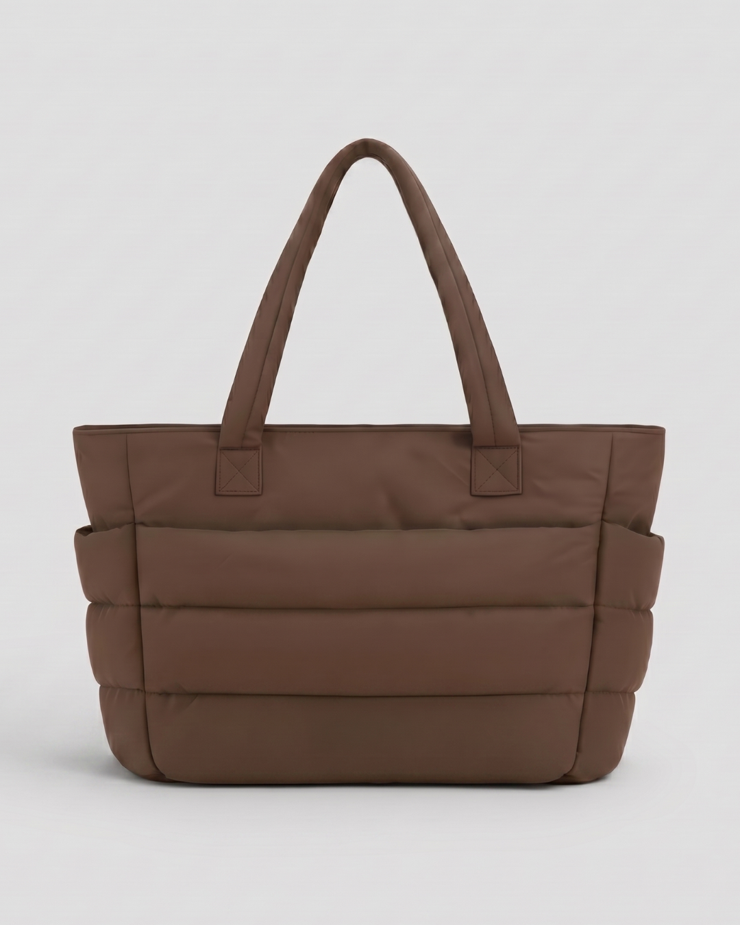 Gesteppte Puffer-Tasche mit Laptopfach bis 15,6 Zoll, wasserabweisend