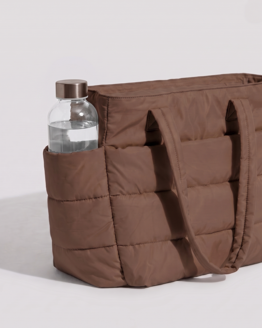 Gesteppte Puffer-Tasche mit Laptopfach bis 15,6 Zoll, wasserabweisend