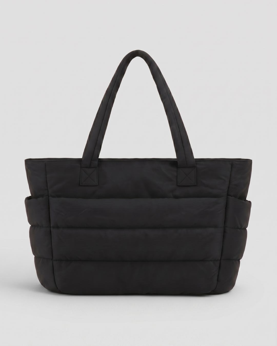 Gesteppte Puffer-Tasche mit Laptopfach bis 15,6 Zoll, wasserabweisend