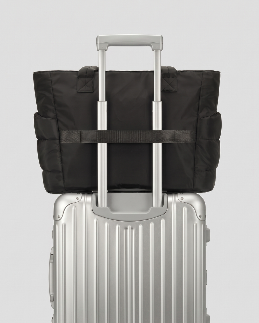 Gesteppte Puffer-Tasche mit Laptopfach bis 15,6 Zoll, wasserabweisend