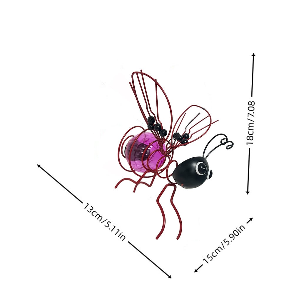 🐝💡 Solarbetriebene hängende Autolampe – Biene