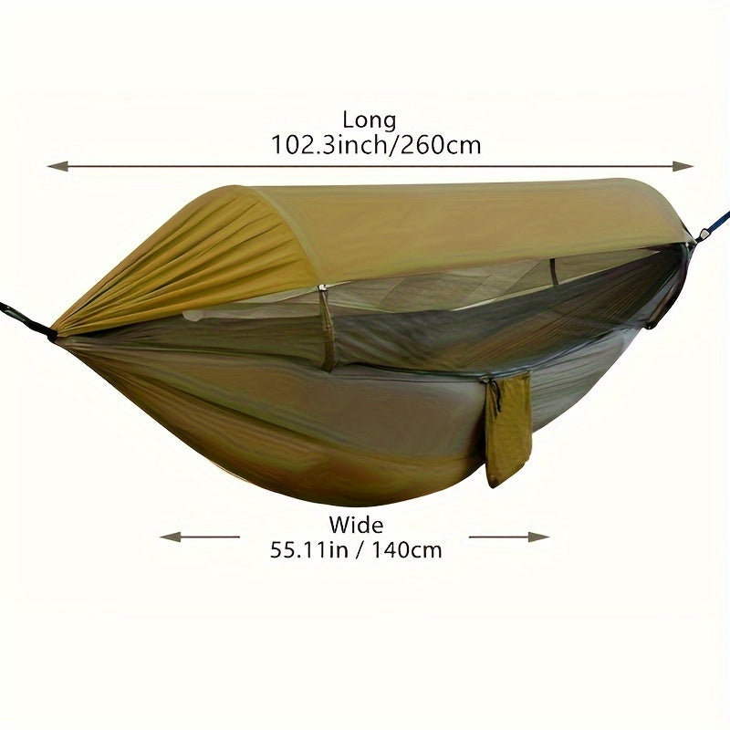 OutdoorRelax™ | Outdoor-Hängematte mit Moskitonetz und Sonnenschutz