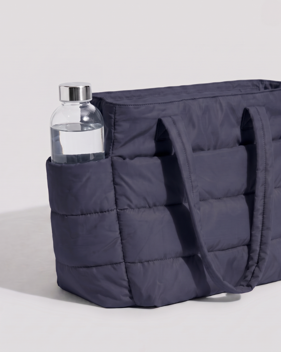 Gesteppte Puffer-Tasche mit Laptopfach bis 15,6 Zoll, wasserabweisend