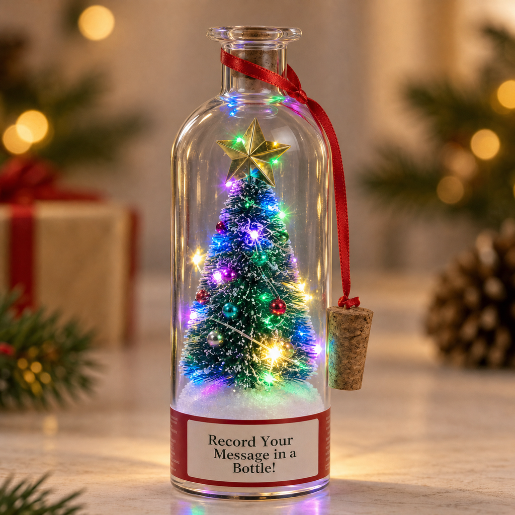 Weihnachtsglas mit Sprachaufnahme | Deine Stimme für immer