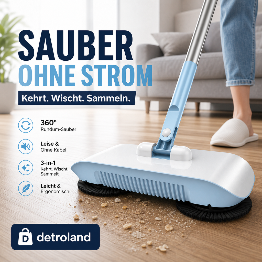 🤖🧹 Smart-Roboterstaubsauger mit Wisch- & Kehrfunktion – für Hartböden, leicht & vielseitig, jetzt −50%