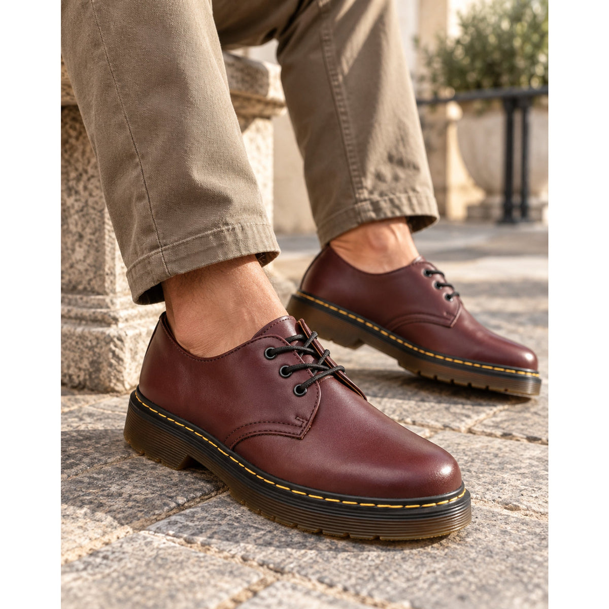Herren Lederschuhe mit gepolsterter Sohle | Moritz & Marie
