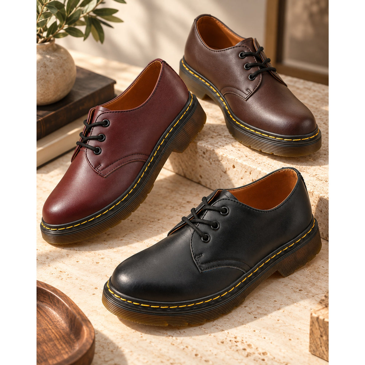 Herren Lederschuhe mit gepolsterter Sohle | Moritz & Marie