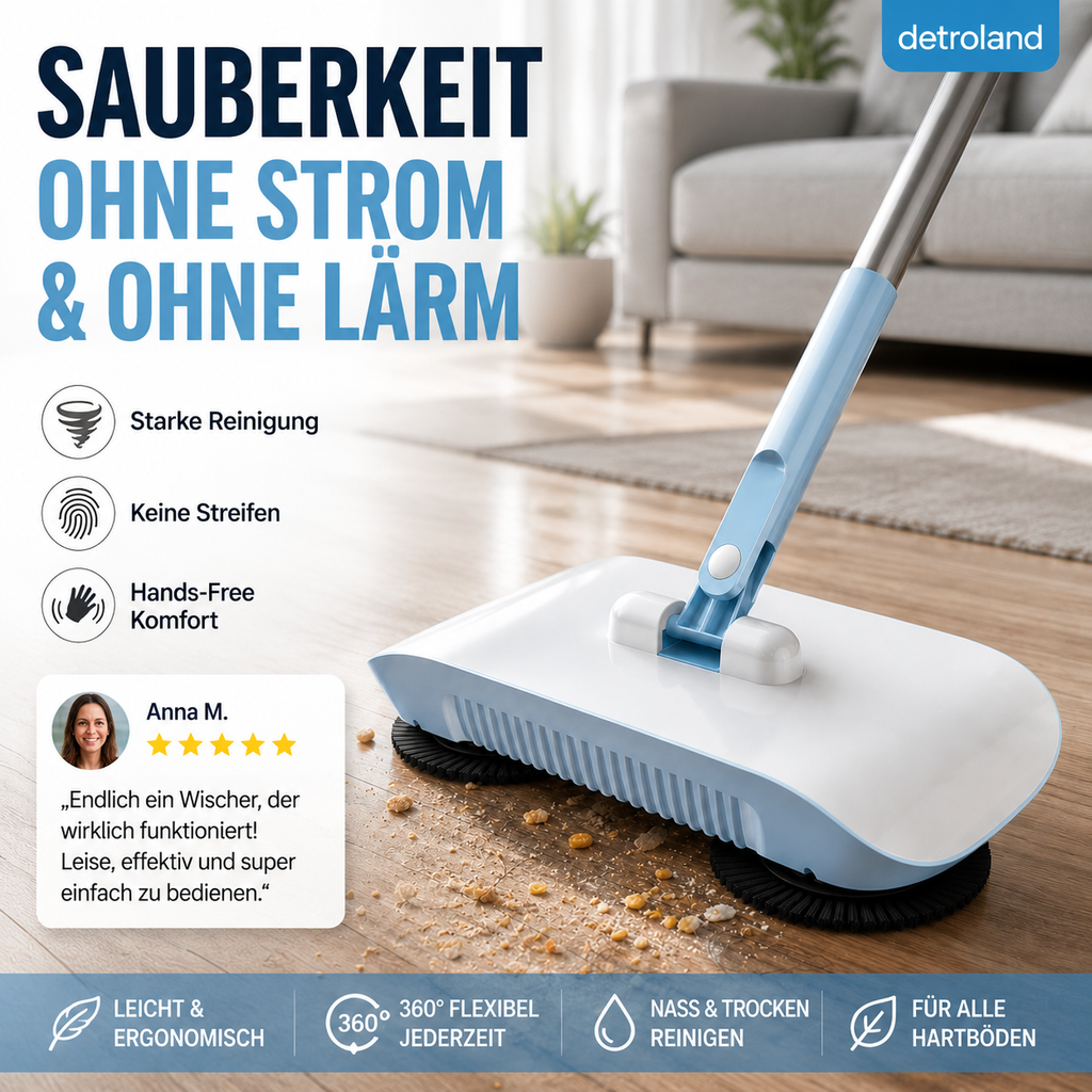 🤖🧹 Smart-Roboterstaubsauger mit Wisch- & Kehrfunktion – für Hartböden, leicht & vielseitig, jetzt −50%