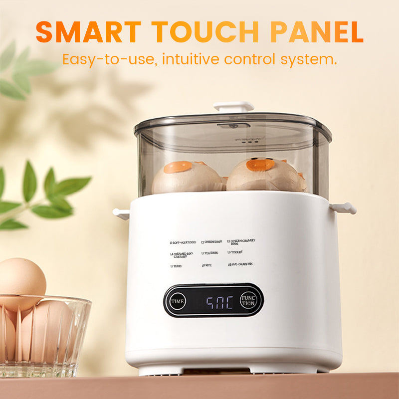 🎁2026 Neues Design🥚✨Mini-Multifunktions-Eierkochset mit Smart Touch Panel