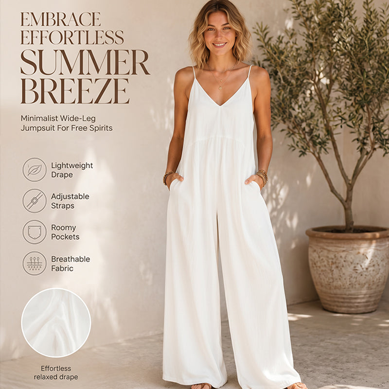 Rückenfreier Jumpsuit mit dünnen Trägern für Damen