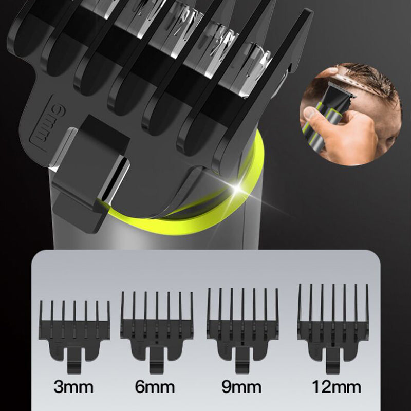 ✂️4‑in‑1 Elektrisches Haarschneideset 💈 Praktischer Multitrimmer für Haare, Bart & Körperpflege