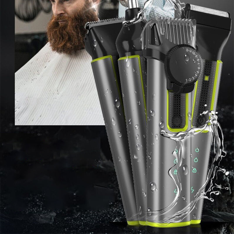 ✂️4‑in‑1 Elektrisches Haarschneideset 💈 Praktischer Multitrimmer für Haare, Bart & Körperpflege