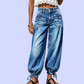 👖✨ Bestseller –  High-Waist-Barrel-Jeans mit Stretch-Anteil für Damen