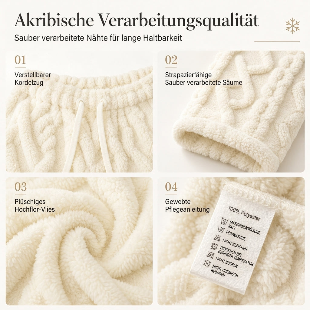Warme Damen-Loungehose mit Flanellfutter