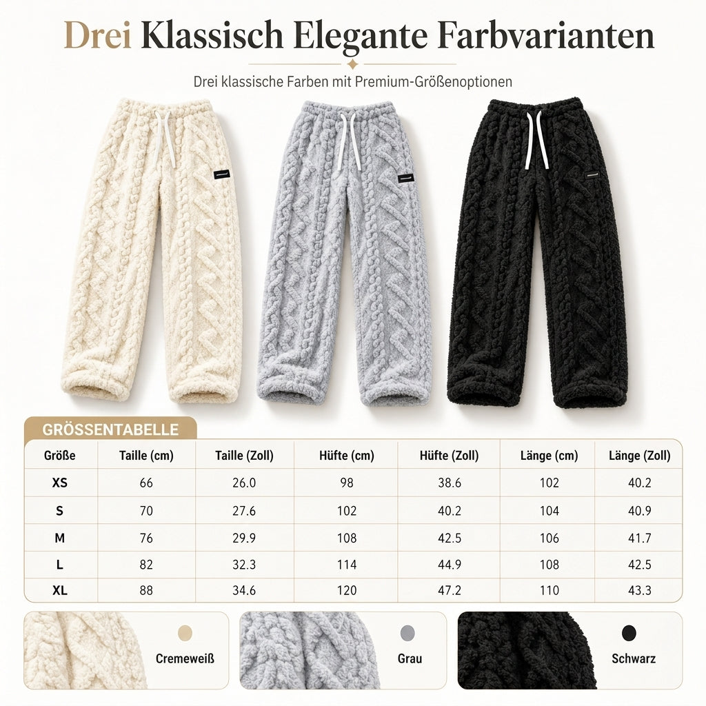 Warme Damen-Loungehose mit Flanellfutter