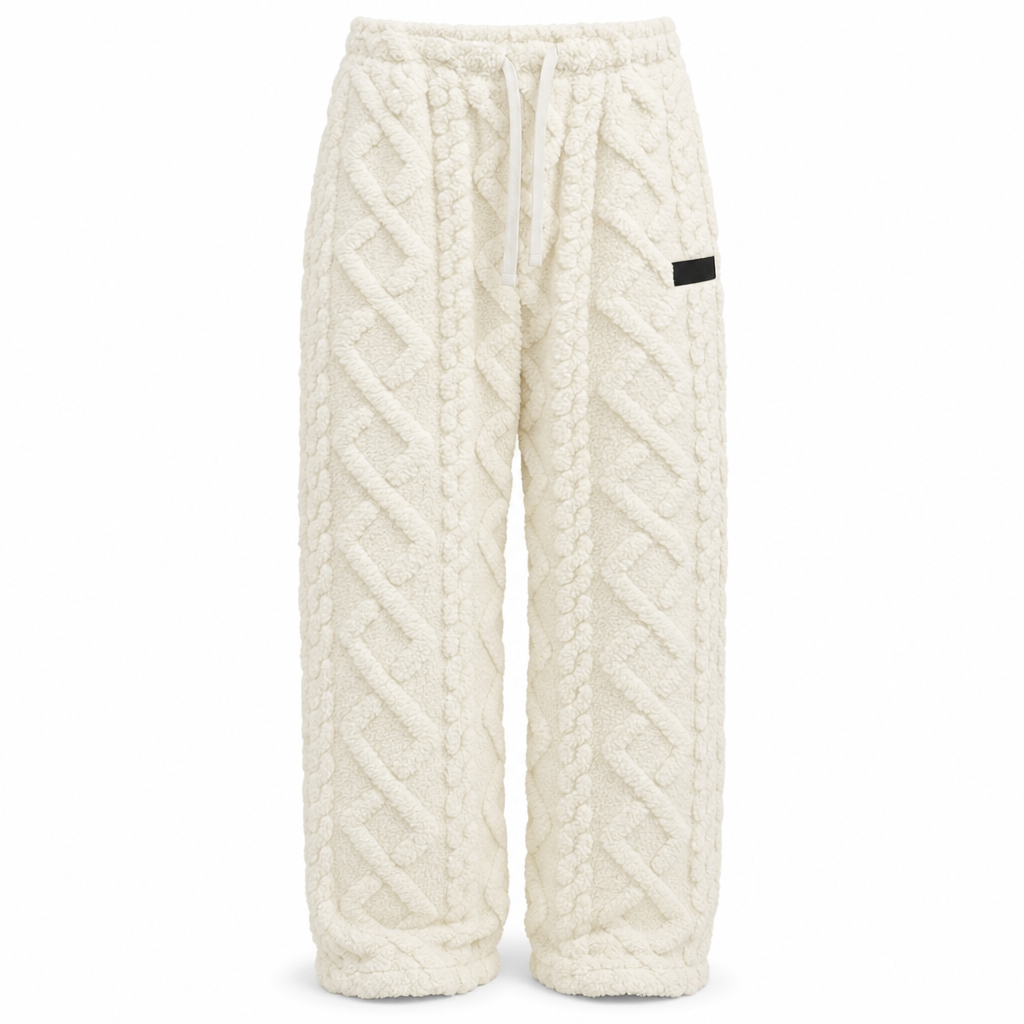 Warme Damen-Loungehose mit Flanellfutter