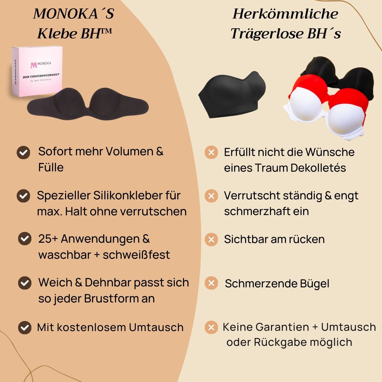 Trägerloser Pushup-Klebe-BH™